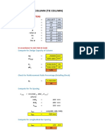 Design For Square Column (Tie Column)