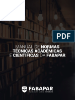 Manual de normas técnicas acadêmicas e científicas da Fabapar