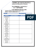Diario de Observación de Clase