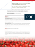 Effect of Early Prunnings On Tomato (Solanum Lycopersicum) Var. Ramses For The Formation of Plants With Two Stems