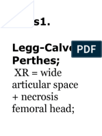 Peds1. Legg-Calve-Perthes : XR Wide Articular Space + Necrosis Femoral Head