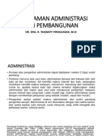 Pemahaman Administrasi Dan Pembangunan