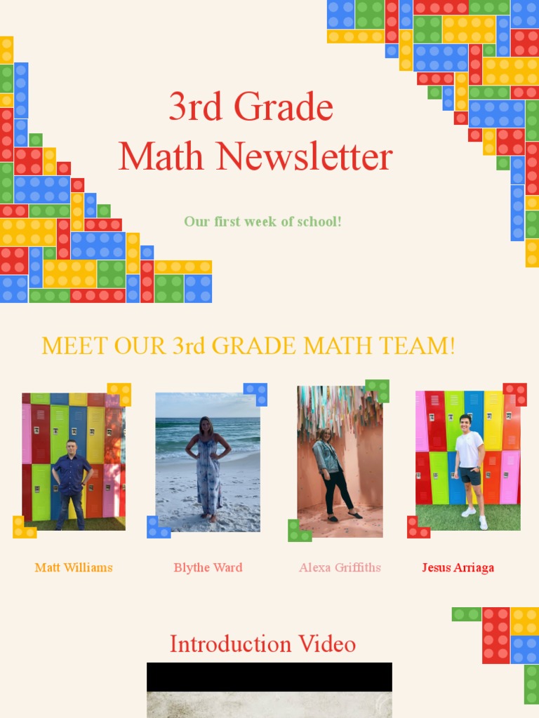 3rd Grade Math Newsletter Overview | PDF | Teaching Mathematics ...