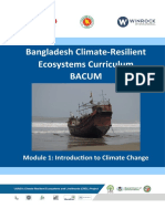 Bangladesh Climate-Resilient Ecosystems Curriculum Bacum: Module 1: Introduction To Climate Change