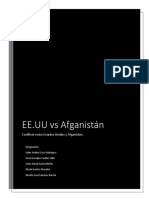 Conflicto EE. UU Vs Afganistán (Trabajo Escrito)