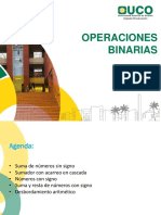 Operaciones Binarias