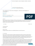 DYE, Ronald a. an Evaluation of 'Essays on Disclosure' and the Disclosure Literature in Accounting. EM PORTUGUÊS