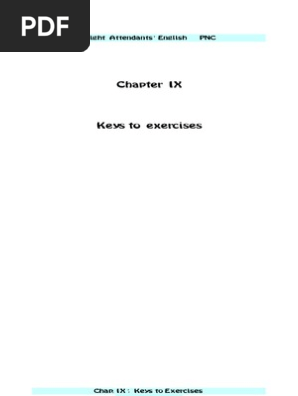 Chapitre 9 Keys To Exercises Pdf Duree De Vol Avion
