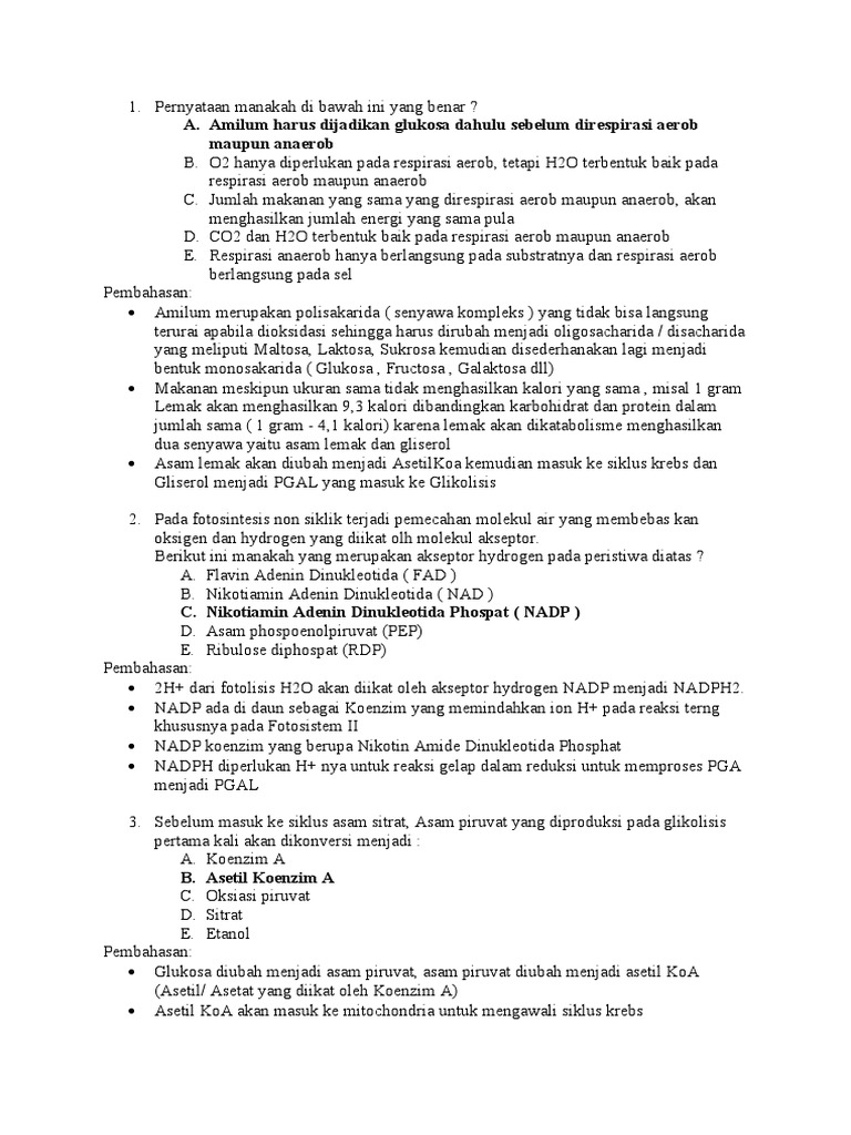 Proses Metabolisme dan Enzim dalam Biokatalisis | PDF | Kesehatan ...