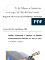 IPERC Del Servicio de Seguridad Privada en Unidades Mineras