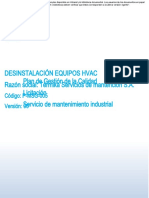 P-MSG-005 Desintalación Equipos HVAC