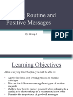 Writing Routine & Positive Messages
