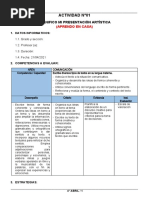 4° Grado - Aactividad Del Dia 21 de Abril