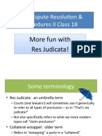 Civil Dispute Resolution & Procedures II Class 18: Res Judicata and Preclusion Explained