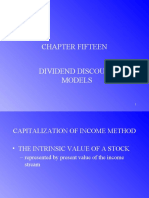 Chapter Fifteen Dividend Discount Models