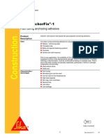 Sika Anchorfix - 1: Fast Curing Anchoring Adhesive