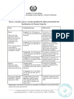 Fases e cenários para retoma gradual