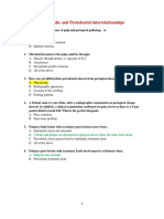 2020 Mcqs Endodontic and Periodontal Interrelationships