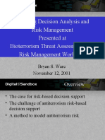 Bio Threat Assessment Expert Panel 11122001