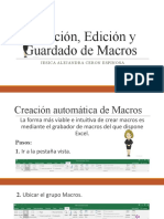 Creación, Edición y Guardado de Macros