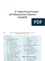 Chapter 8-Determining Process and Measurement Systems Capability