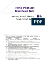 Week 1 - Akademikong Pagsulat at Mga Halimbawa Nito