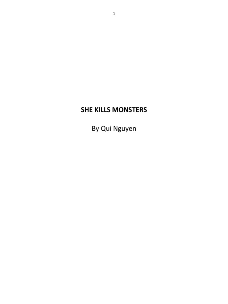 She Kills Monsters Script | PDF
