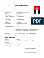 FORMAT BIODATA