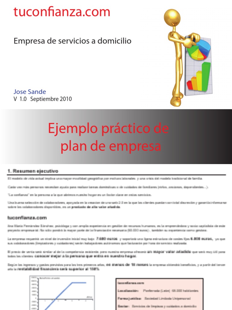 Simple business plan template word image