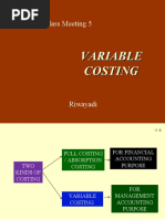 RWD 04 Variable Costing