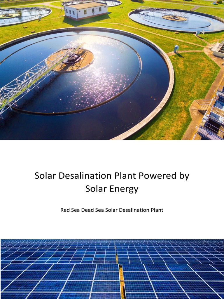 Desalination Plant Powered by Solar Energy F | PDF | Desalination ...
