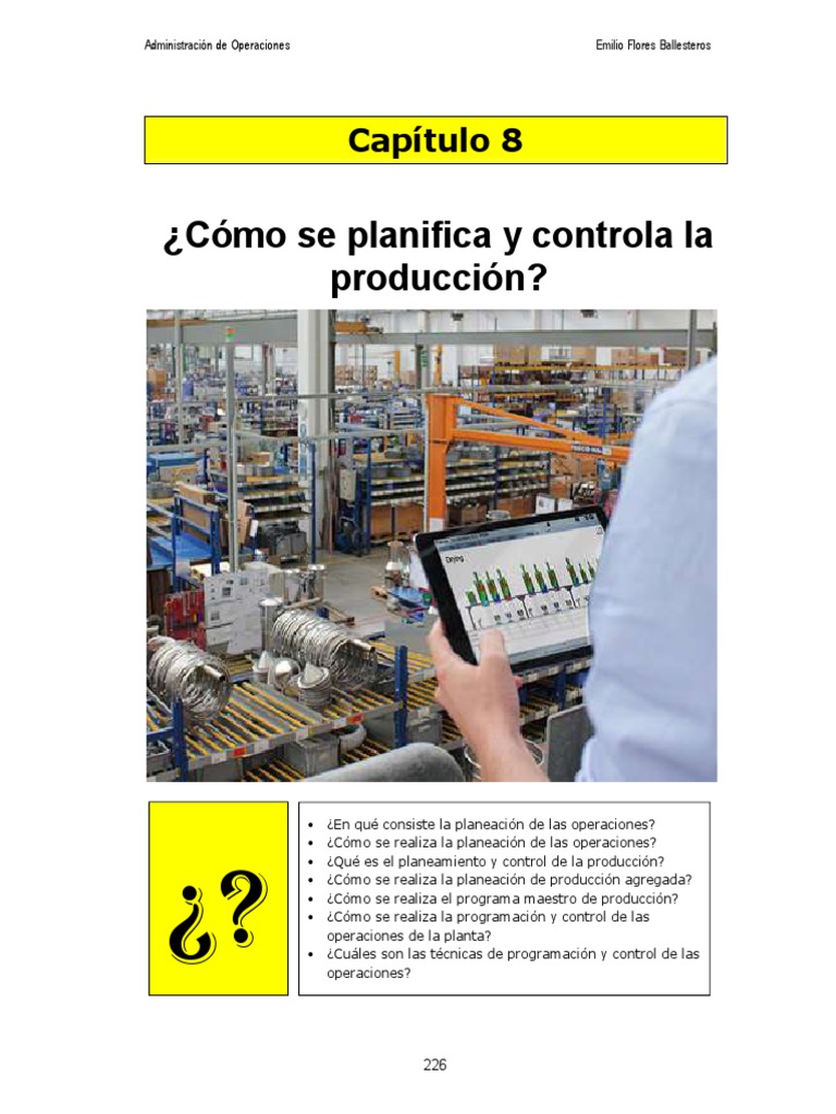 Libro Plan y Control de Producción | PDF | Planificación | Presupuesto