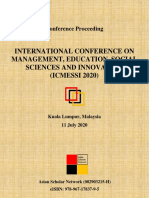 ICMESSI2020 Conference Proceeding