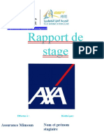 Rapport de Stage Assurance Axa