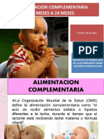 ALIMENTACION COMPLEMENTARIA 13 A 24 MESES