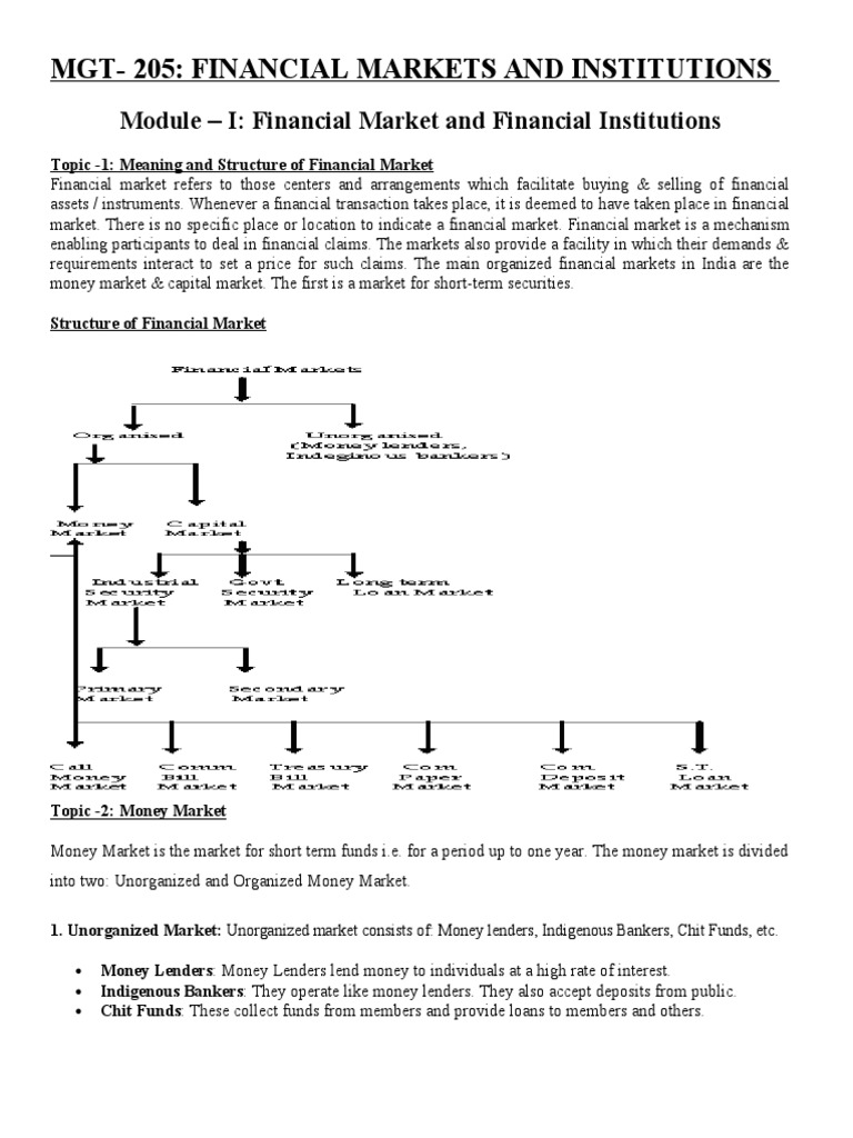 Financial Markets & Institutions Guide | PDF | Foreign Exchange Market |  Securities (Finance)