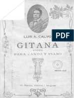 Partituras - Luis a Calvo - Gitana