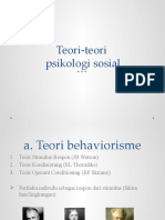 Materi 2. Teori-Teori Dalam Psikologi Sosial