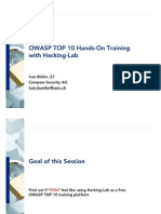 OWASP Hacking Lab V1.0
