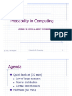 Probability in Computing: Lecture 8: Central Limit Theorems