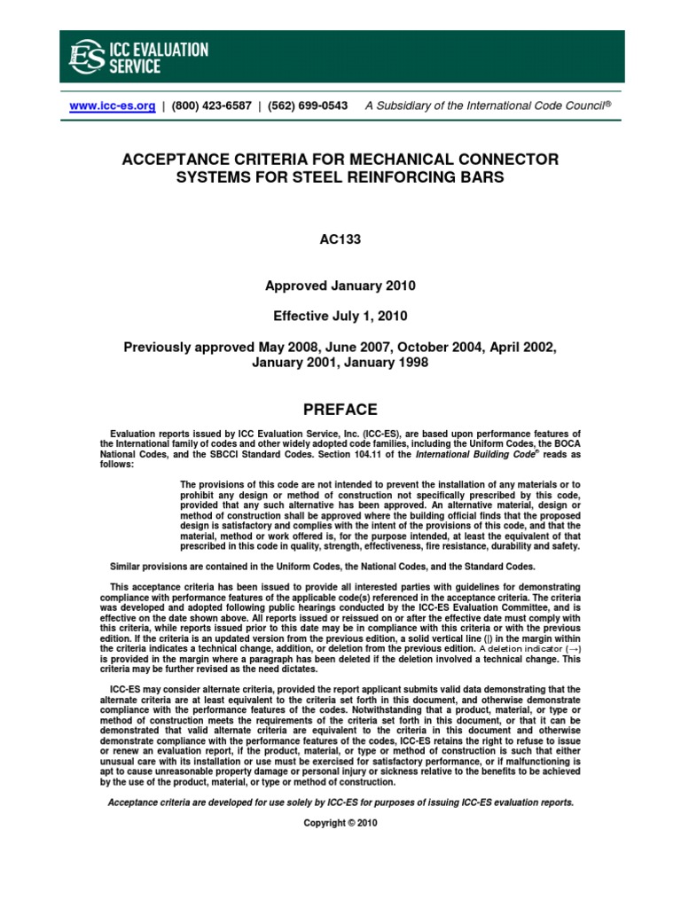 Ac 133 | PDF | Strength Of Materials | Building Code