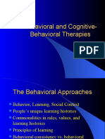 Behavioral and Cognitive-Behavioral Therapies