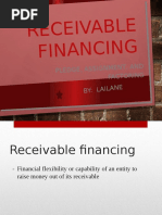 Receivable Financing: Pledge, Assignment, and Factoring