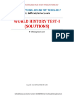 01.test-I (World History) Solutions