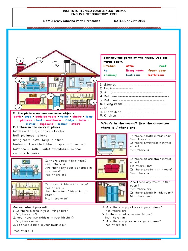 Parts of The House and Furniture | PDF | Bedroom | Room