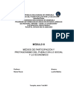 Medios de Participación Del Pueblo en Lo Social y Económico