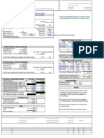 Values Highlighted in GREEN Are Calculated Values