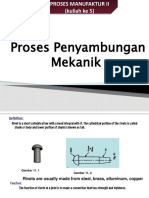 Proses Penyambungan Mekanik