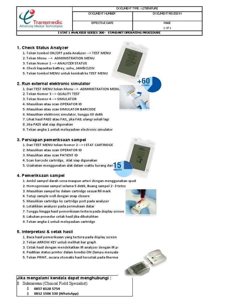 Prosedur dan Troubleshooting iSTAT 300 | PDF