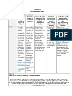 Entry 11 Unit Assessment Design Pre-Assessment / Diagnostic Assessment